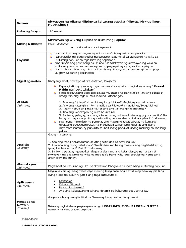 SESSION GUIDE Filipino LAC | PDF
