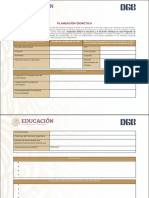 Formato de Planeación Didáctica Editable