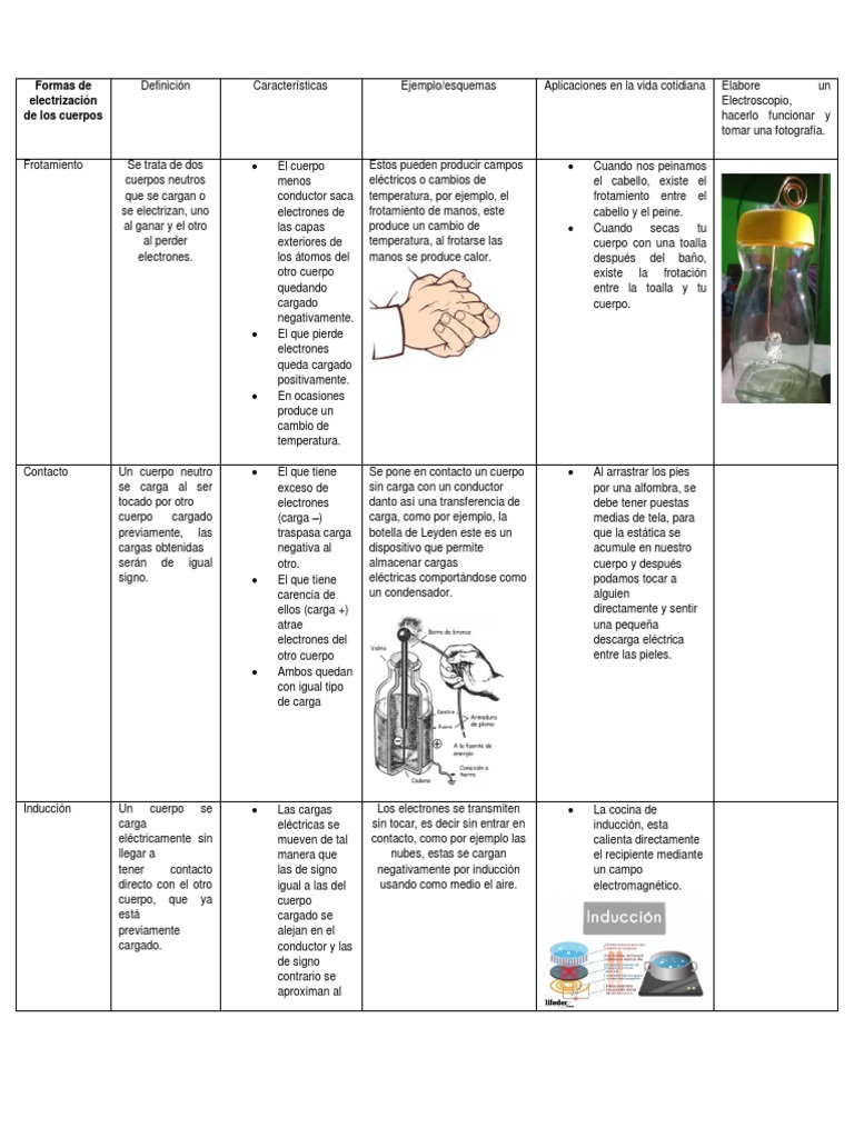 Formas de Electrización de Los Cuerpos | PDF | Carga eléctrica ...