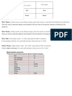 (TURKISH) Demonstrative Pronouns