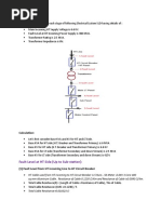 CCalculate Fault Current at Each Stage of Following Electrical SystemH