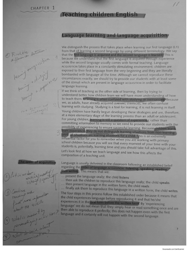 Learning and Acquisition | PDF