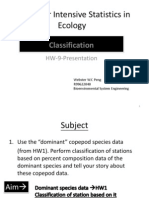 Computer Intensive Statistics in Ecology Classification