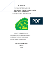 MAKALAH KELOMPOK 4 KEUANGAN INTERNASIONAL Konsekuensi Kebijakan Kurs Mengambang Bagi Perusahaan Di Indonesia