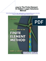 First Course in The Finite Element Method 5th Edition Logan Solutions Manual