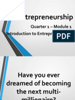 Entrepreneurship Module 1