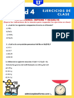 Ejercicios Clase. Química Unidad 4