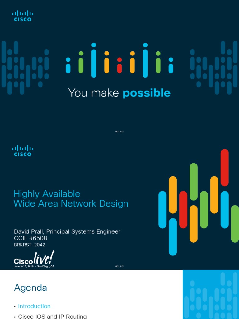 WAN Design for High Availability | PDF | Routing | Networking