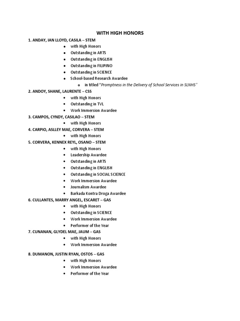 GRADUATION SITTING ARRANGEMENT | PDF