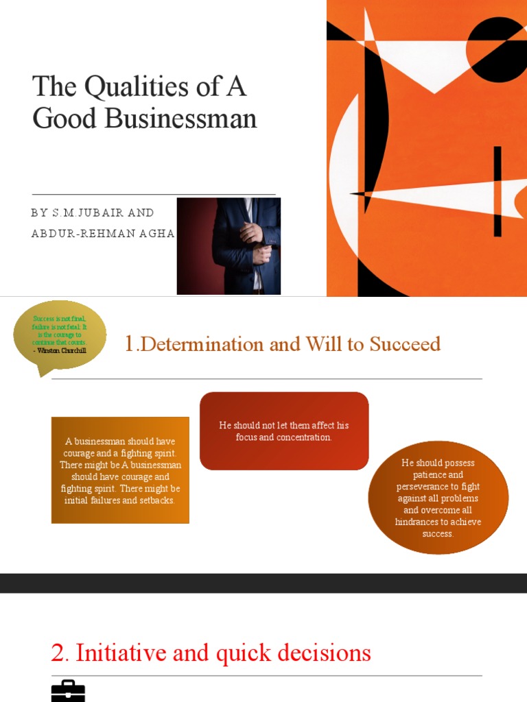 Essential Qualities of a Good Businessman | PDF | Business Economics ...