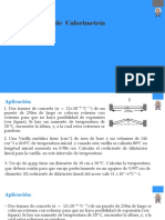 Aplicaciones de Calorimetría