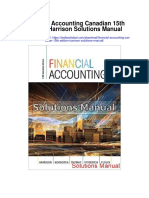 Financial Accounting Canadian 15th Edition Harrison Solutions Manual