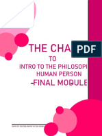 Intro To The Philosophy of The Human Person Final Module
