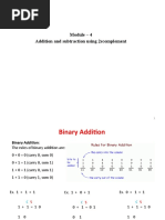 Addition and Subraction 1's and 2'scomplement