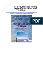 Foundations of Psychological Testing A Practical Approach 5th Edition Miller Test Bank