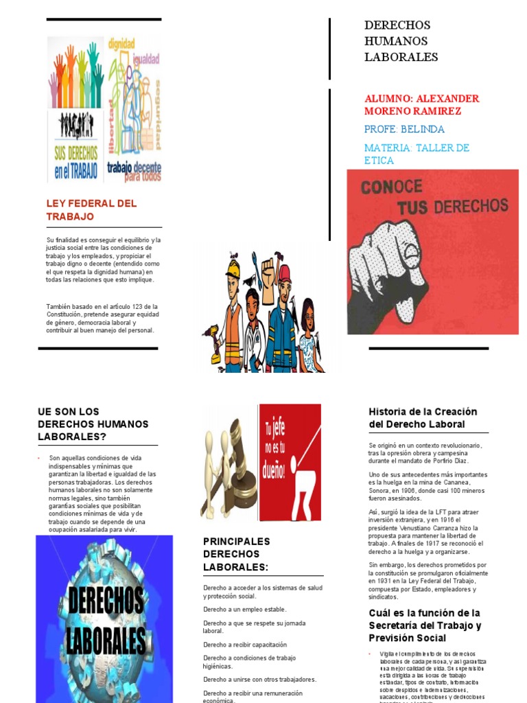 Triptico De Los Derechos Humanos Mas