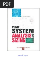 Pump System Analysis and Centrifugal Pump Sizing