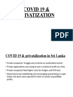 Covid 19 & Privatization