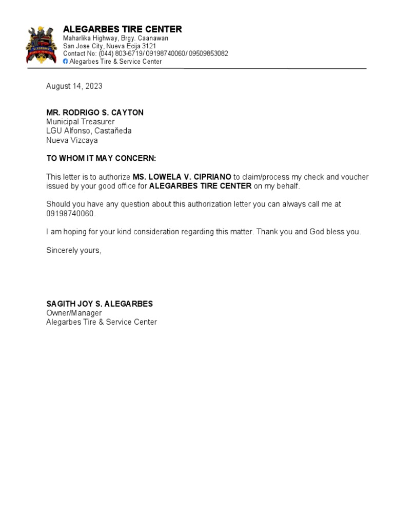 Authorization for Check Processing | PDF