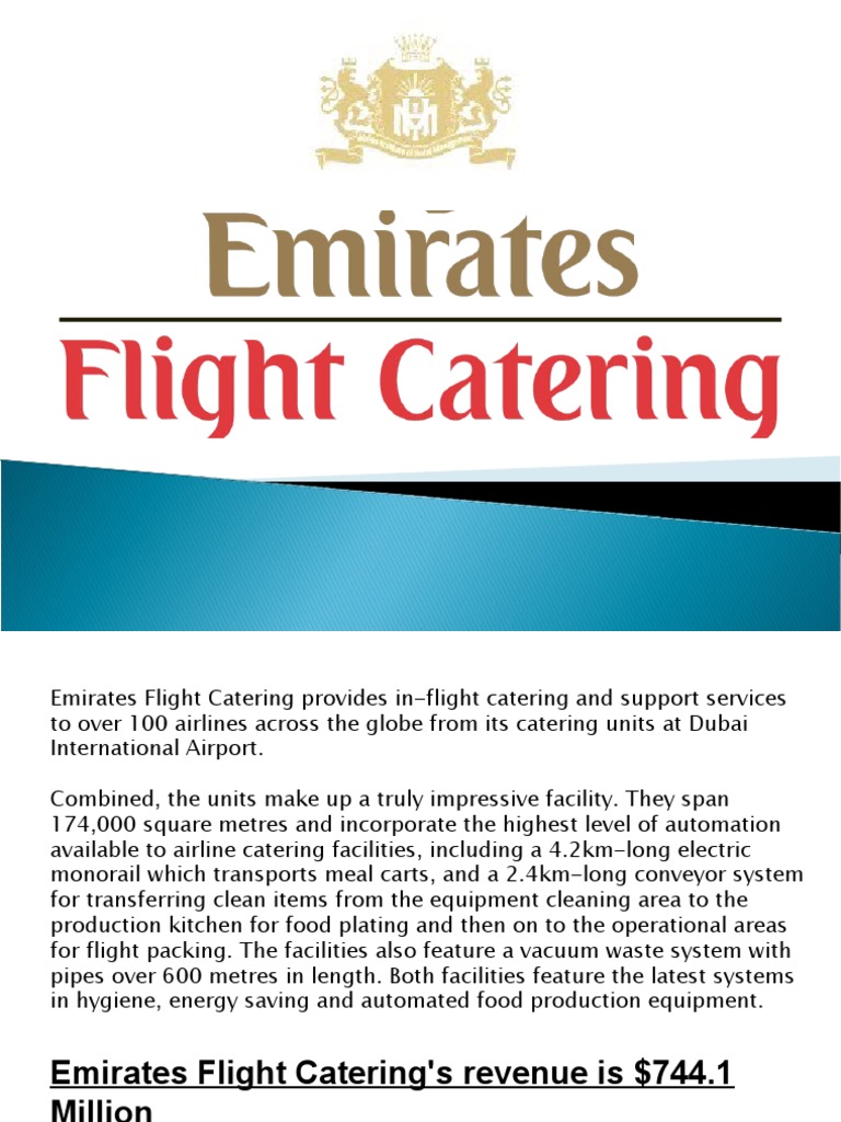 Emirates Flight Catering Overview | PDF | Business | Technology ...