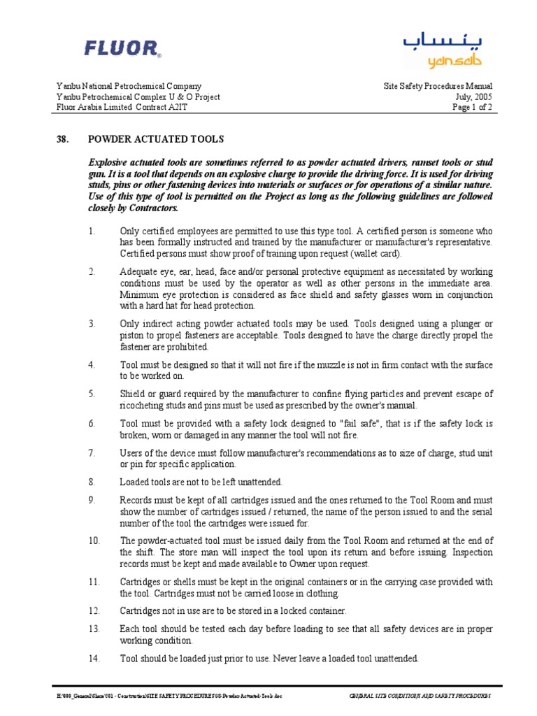 18 Poeder Acuated Tools | PDF | Cartridge (Firearms) | Gun Barrel