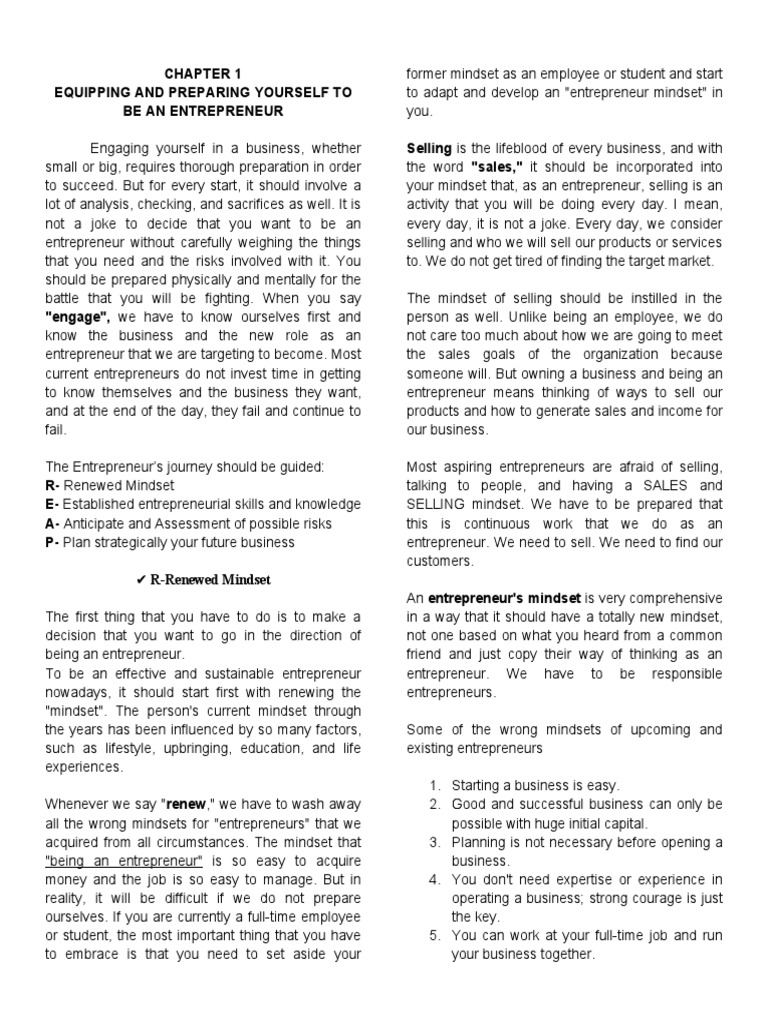 Entrep | PDF | Entrepreneurship | Extraversion And Introversion