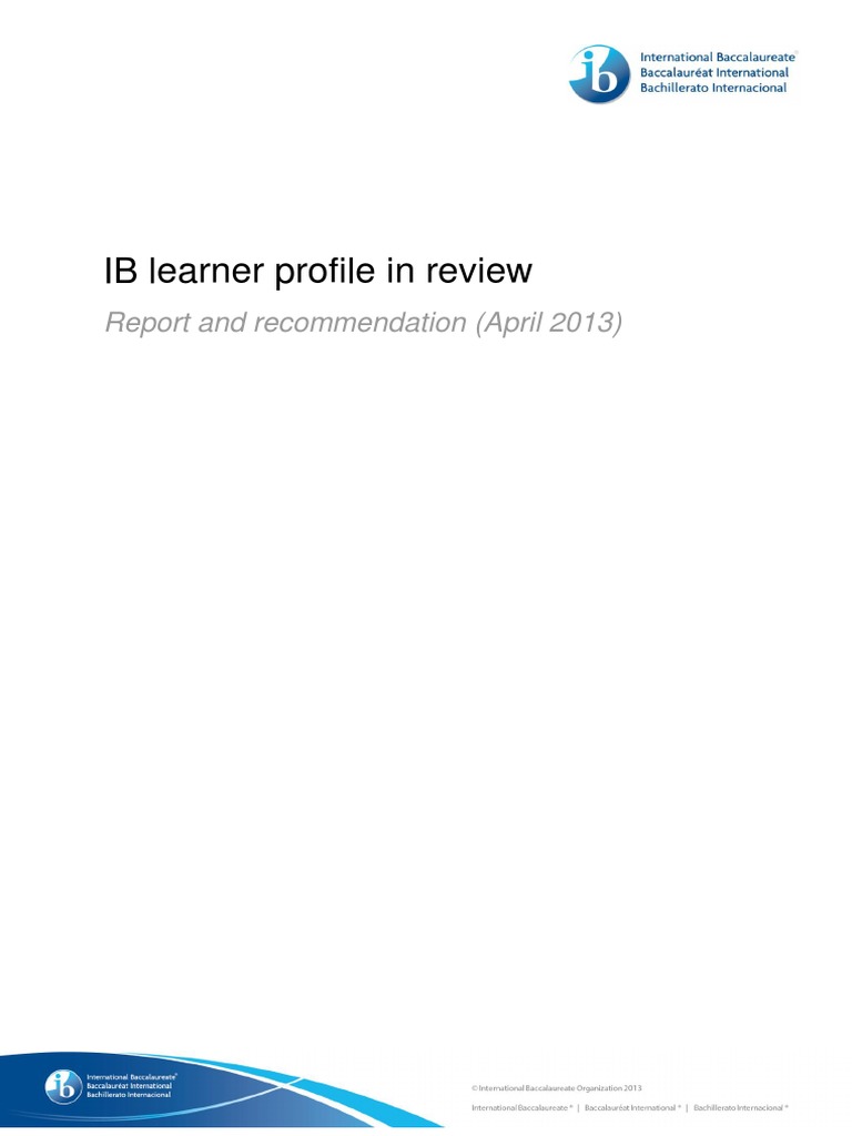 IN Learner Profile | PDF | Learning | Focus Group