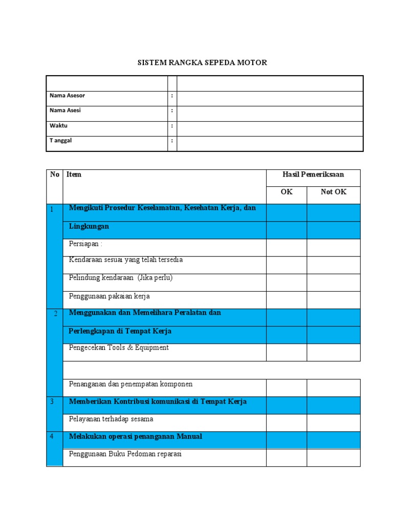 Sistem Rangka Sepeda Motor | PDF
