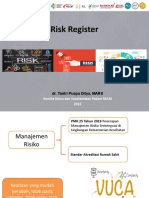 Risk Register Eks Okt 2022