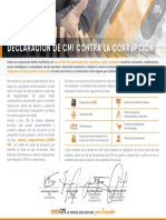 Declaración de CMI Contra La Corrupción