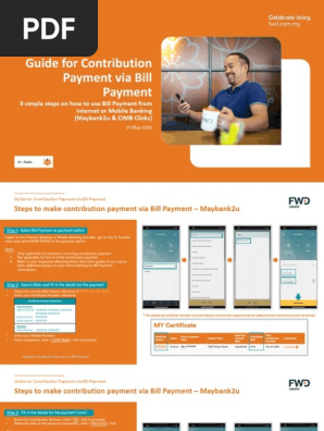Guide for Contribution Payment via Bill Payment