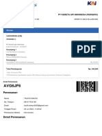 Payment Detail Perjalanan