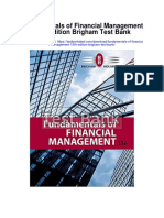 Fundamentals of Financial Management 15th Edition Brigham Test Bank