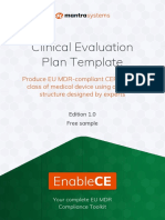 SAMPLE-Mantra Systems-Clinical Evaluation Plan Template-Edition 1.0