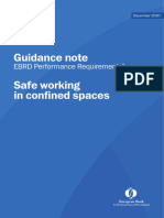 EBRD Guidance Note Safe Working Confined Spaces
