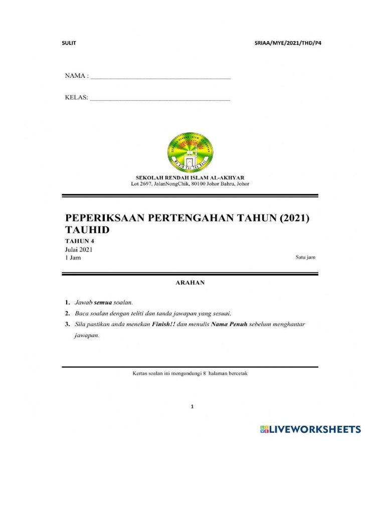 Nota Tauhid 4 | PDF