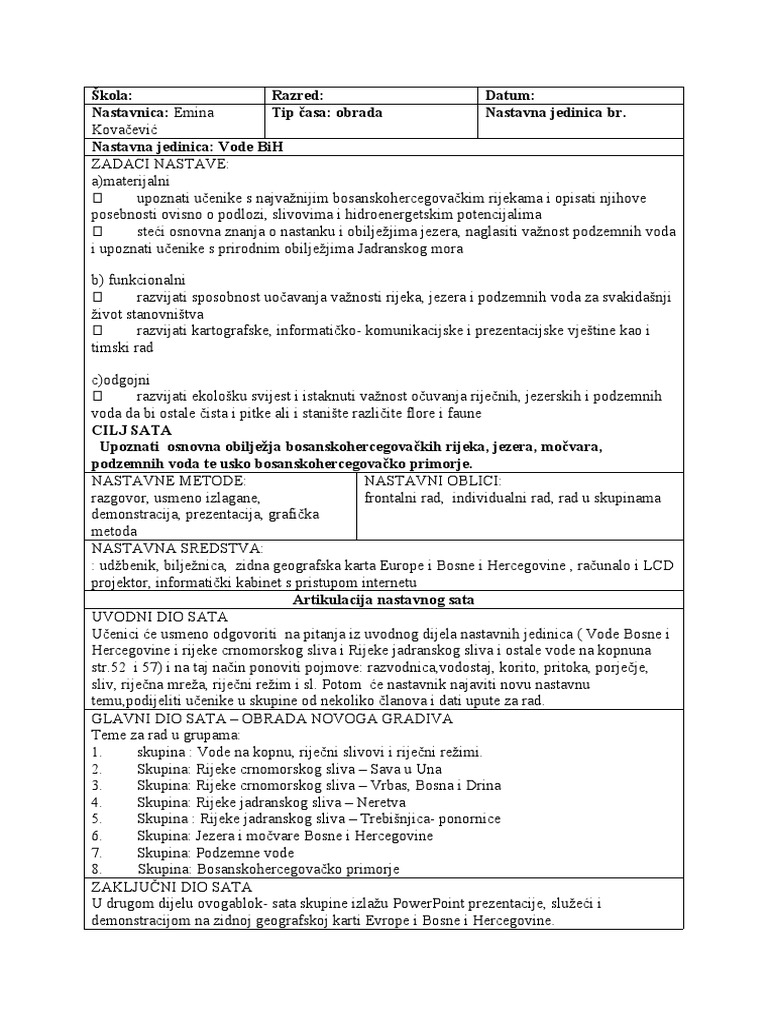 Rijeke BiH IX | PDF
