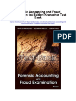 Forensic Accounting and Fraud Examination 1st Edition Kranacher Test Bank