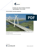 Construction of Okavango River Bridge in Mohembo Village