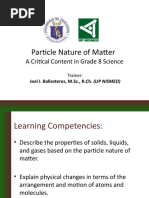 Particle Nature of Matter