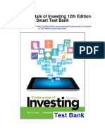 Fundamentals of Investing 12th Edition Smart Test Bank