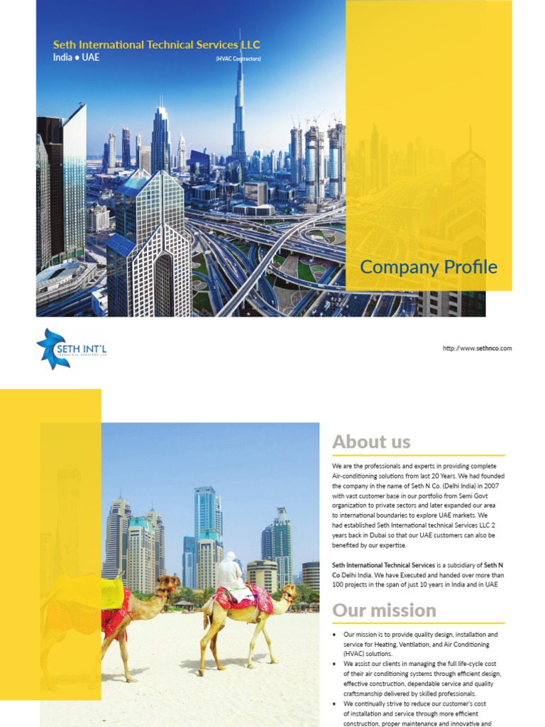 Seth International HVAC Company Profile | PDF