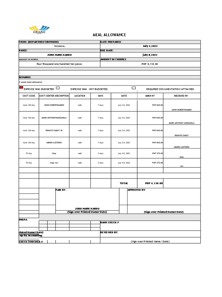 Salary For Johnmyr Poultry Farm PDF Typographical Symbols Philippines