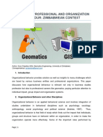 Geomatics Profession and Organizational Behaviour