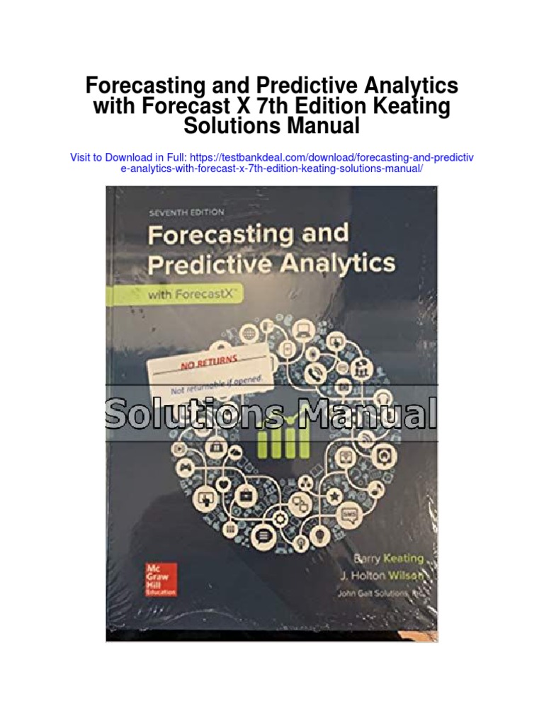 Forecasting and Predictive Analytics With Forecast X 7th Edition