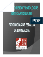 Ejercicio Fisico y Patologias Osteoarticulares Espalda
