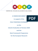 Italian Vision Document