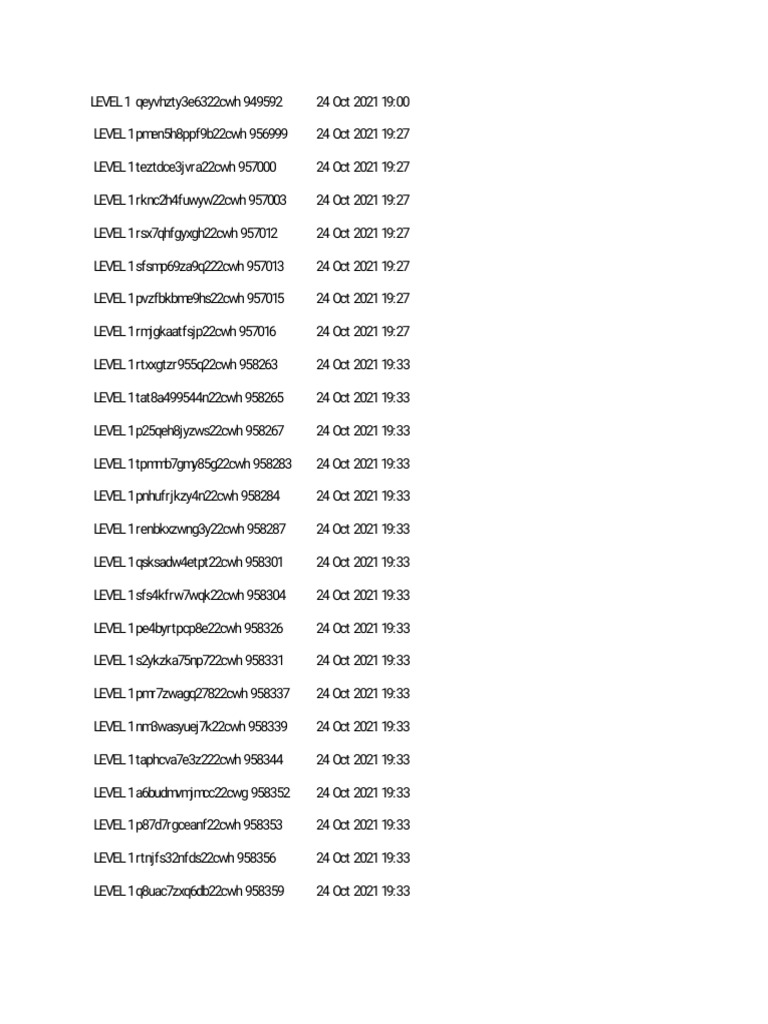 Redeem Codes PDF