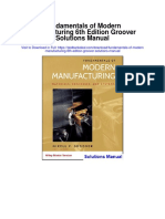 Fundamentals of Modern Manufacturing 6th Edition Groover Solutions Manual