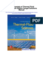 Fundamentals of Thermal Fluid Sciences 5th Edition Cengel Solutions Manual